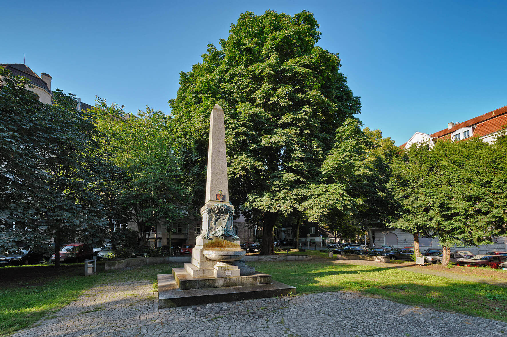 Der Kaiserbrunnen an der Kaiserstraße